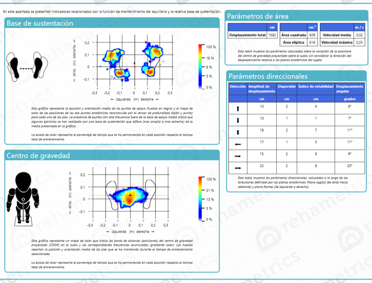 Example of an automated neuropsychological report generated by Rehametrics